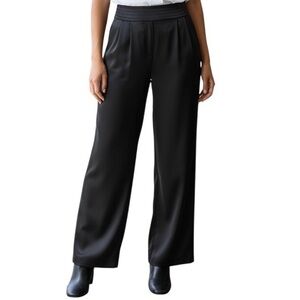 Trina Turk Los Angeles Dress Pants Women’s Sz 4 Black Wide Leg Office Casual
